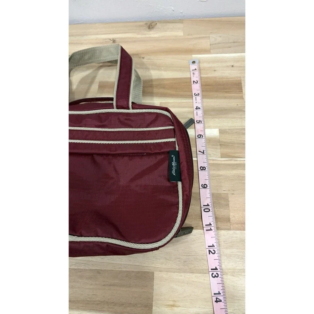 Eddie Bauer Travel Kit Bag  Zip Around with Two Sections 10 x 7 x 3 Handles